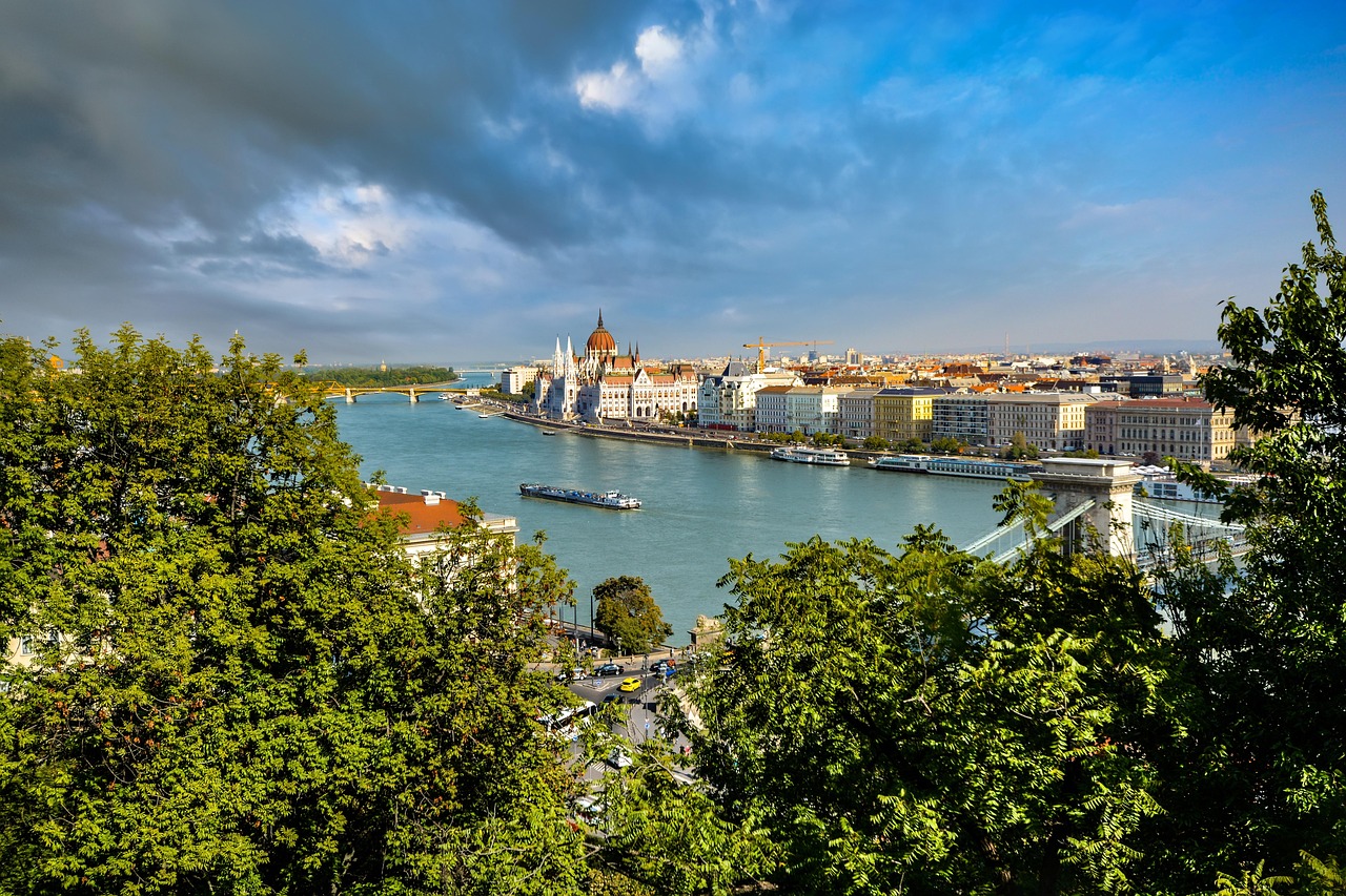 European river cruise sailing past castles and historic towns along the Rhine