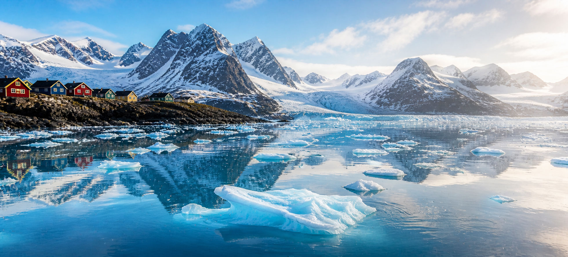 Iceland and Greenland cruise with icebergs, fjords, glaciers, and volcanic landscapes